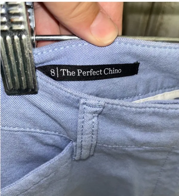 Talbots The Perfect Chino Baby Blue Straight Leg 8 - Image 8