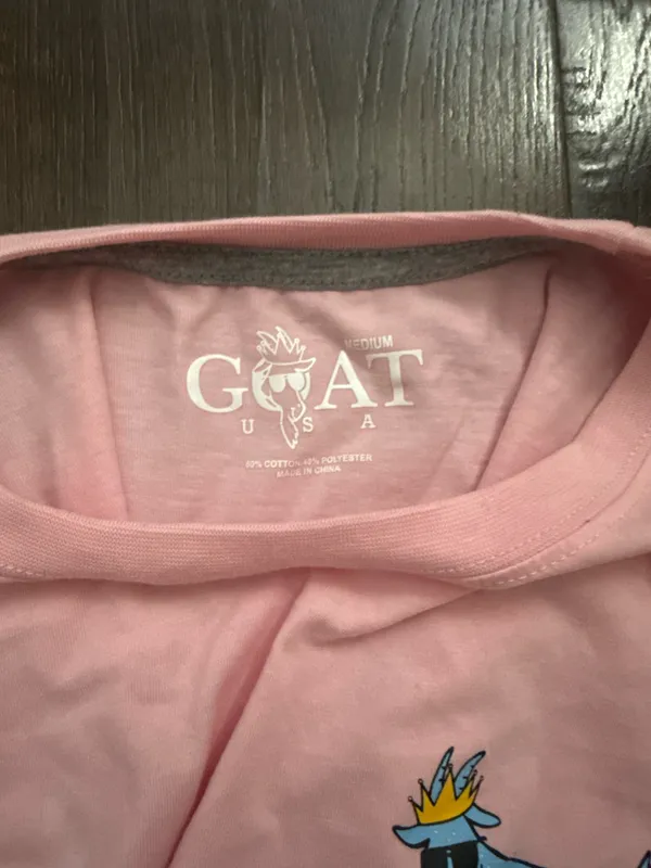 Goat USA T SHIRT Pink Size M - Image 3