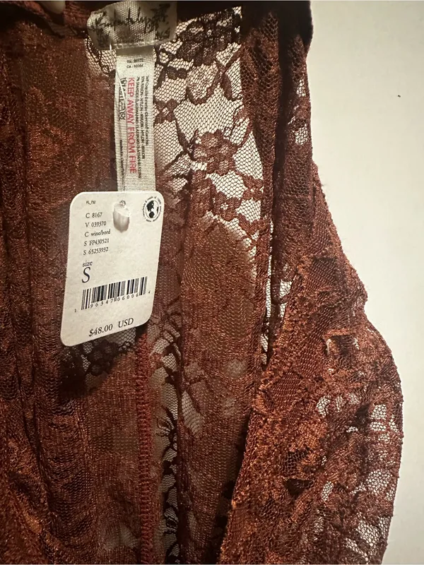 NWT Free People Lacey Daze Leggings- Wine Bord $48MSRP - Image 7