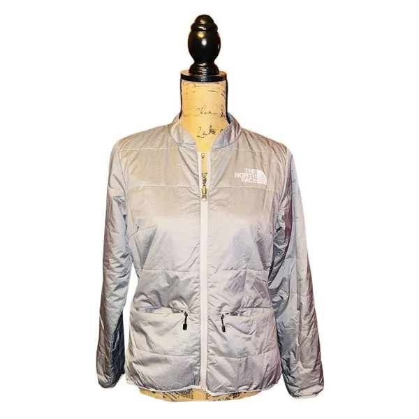 The North Face Women's Insulated Puffer Jacket Gray Size M - Image 2