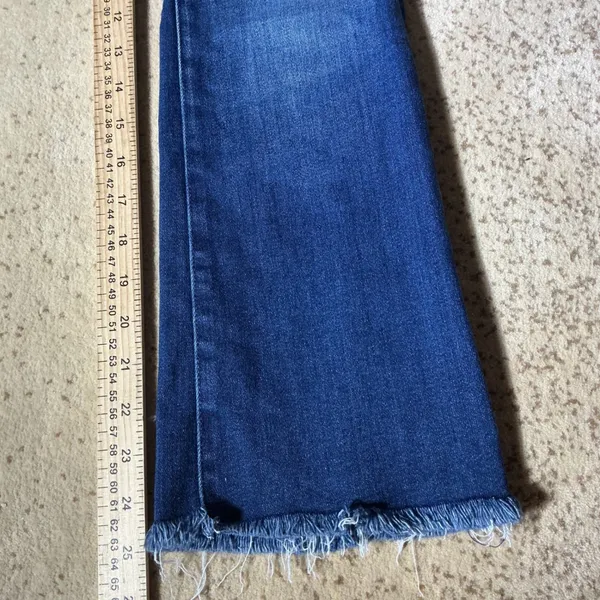 Mother The Hustler Ankle Fray‎ Jeans Home Movies High Rise Bootcut 23 1117-686 - Image 4