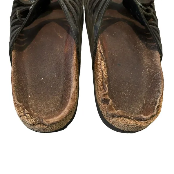 Birkenstock‎ Womens Granada Soft Habana Black Leather Sandals Size 40 US 9 - Image 4
