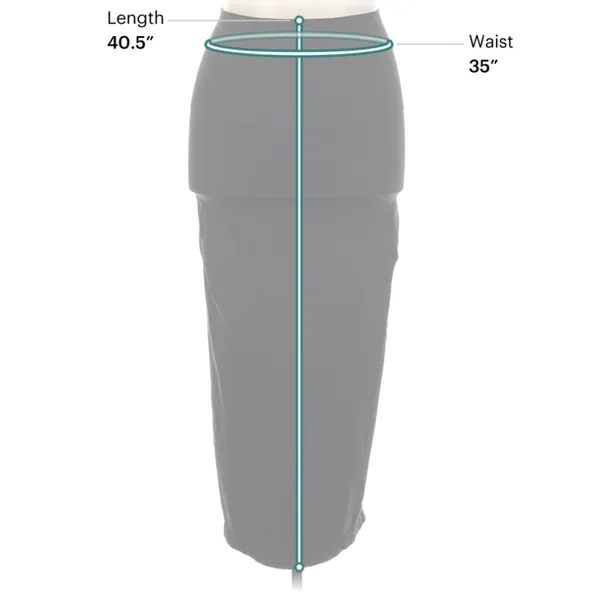 SKIMS Black Sculpting High Waist Maxi Pencil Skirt 3X Stretch Bodycon Shapewear - Image 4