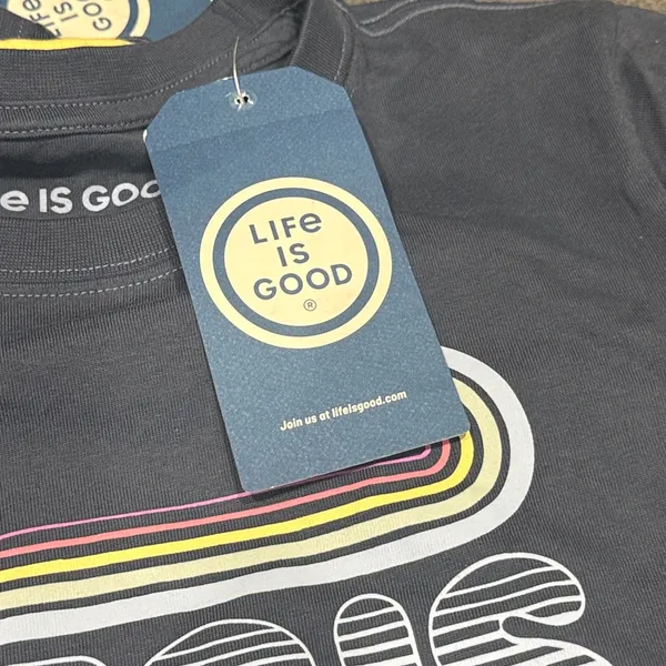 Life is Good Groovy Hello Sunshine Short‎ Sleeve Crusher T Shirt - Image 3