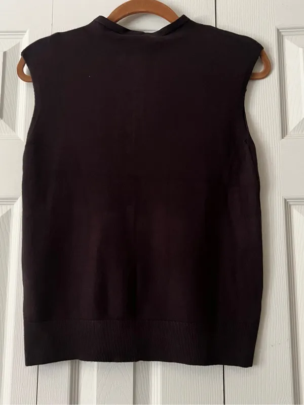 Milano Milano Knit Top in Deep Brown - Image 6