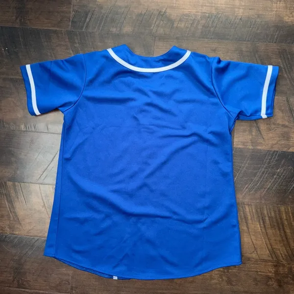 Champion Blue Baseball Jersey - Image 10