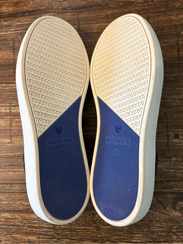 Rothy's The Original Slip On Sneaker‎ Womens 8.5 Blue Gray Camo Knit - Image 7