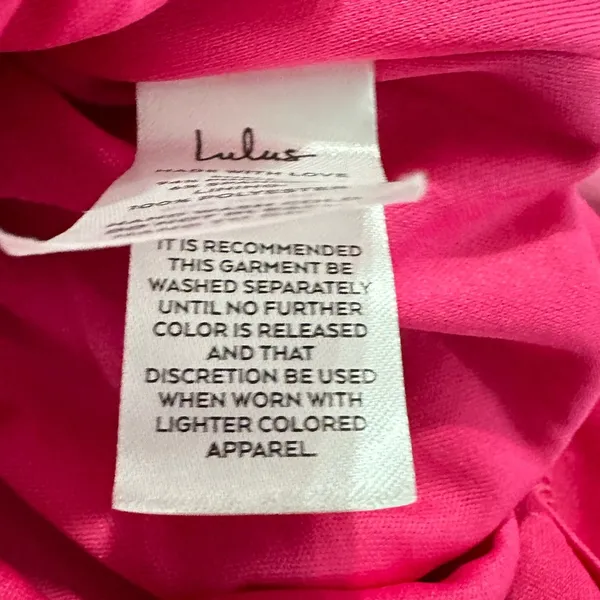 Lulus Knee Length Dress Women's Small Pink Velvet Strapless Bodice Tulip - Image 8