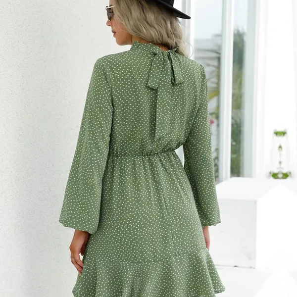 NWOT Green Polka Dot Dress - Image 2