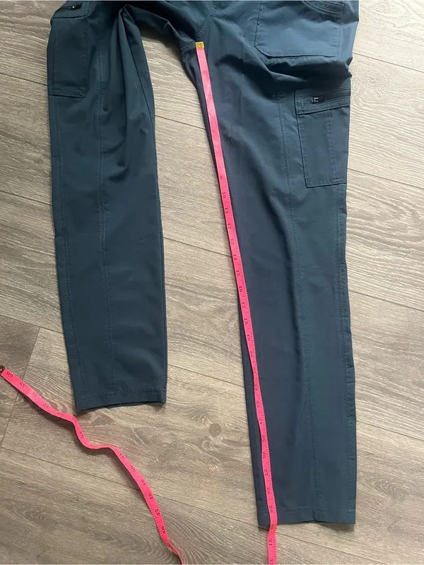 Kuhl Blue Straight Leg Zip Pocket Drawstring Outdoor Hiking Sporty Pants Size 6 - Image 8