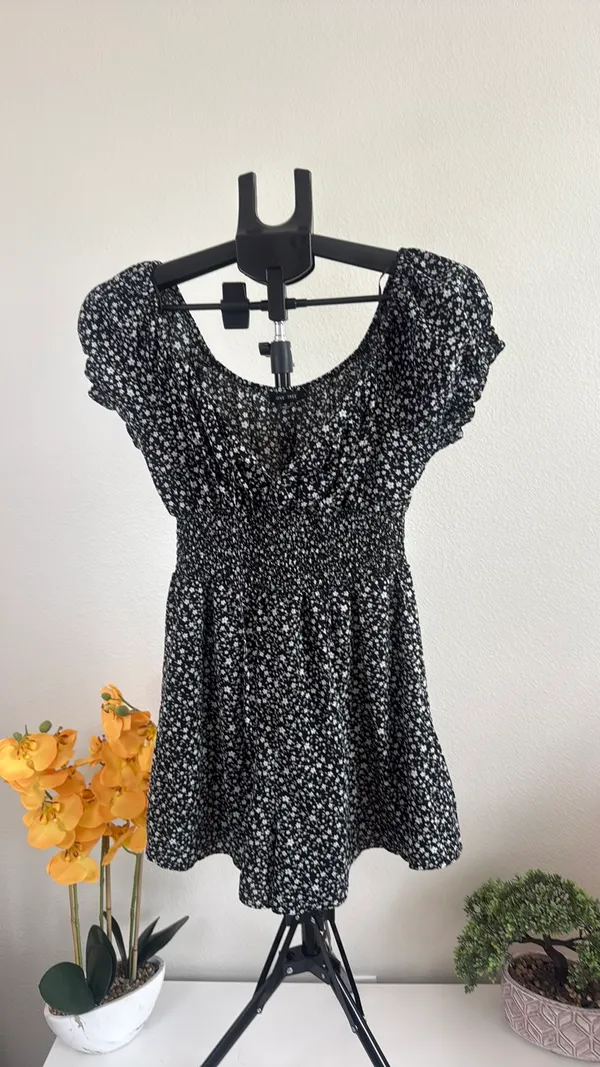 Love Tree Romper Floral Black Women’s - Image 10