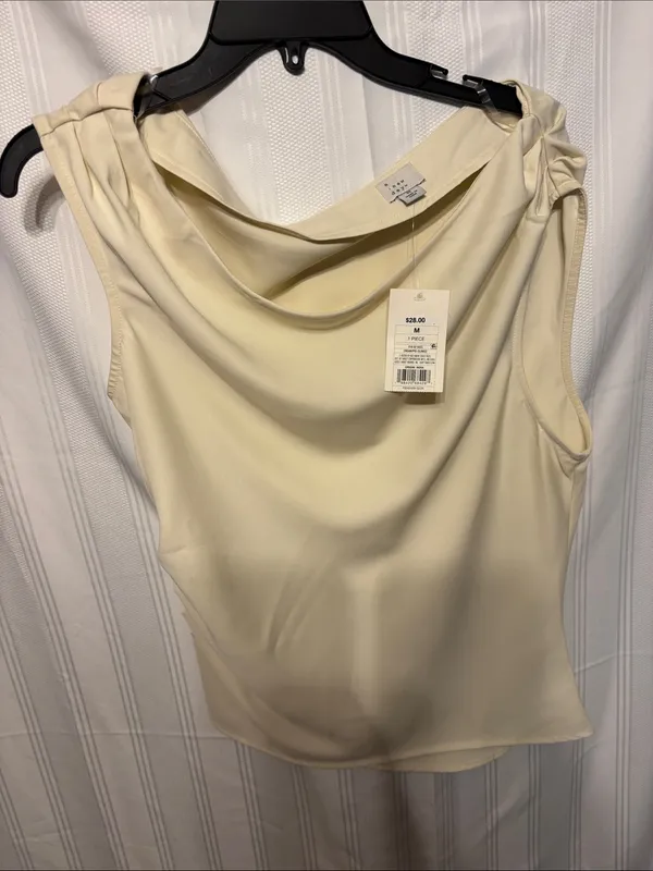a new day Cream Drape Neck Sleeveless Camisole - Image 2