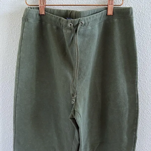 Vintage GAP Stretch Green Lounge Pants Cozy Pant Green Elastic Waist Pull On M - Image 4