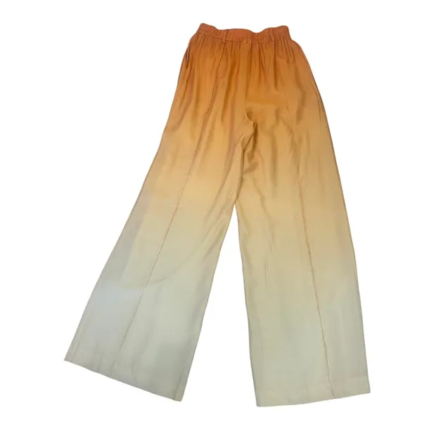 Significant Other Ombre Wide Leg Pants SIZE 2 Flowy Butter Yellow Designer $200 - Image 7