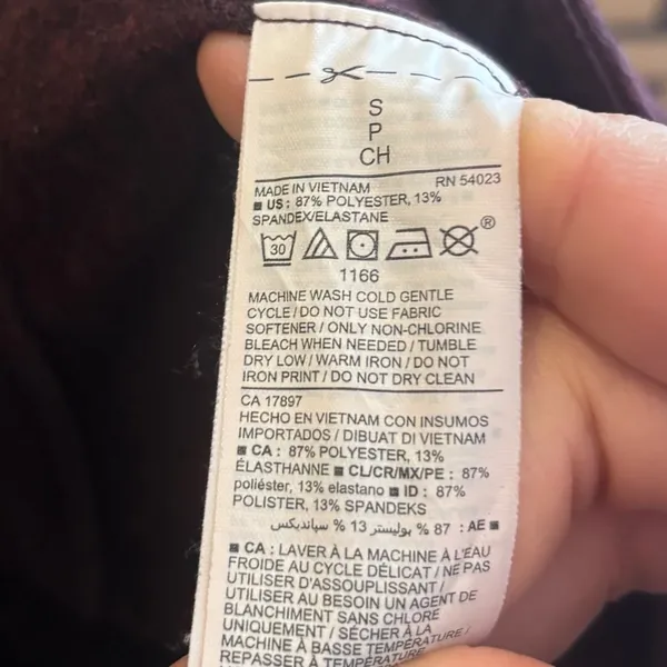 Old Navy Cozecore Burgundy Joggers‎ Size Small - Image 6