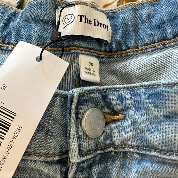 The Drop women's size 36 wide leg jeans, nwt, inseam 31", rise 13 1/2" - Image 3