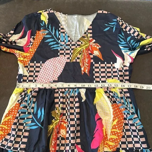 Women’s Loose Fitting Flowy Long Sleeve Lightweight Short Summer Dress Size S - Image 6
