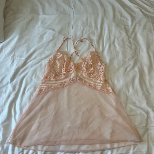 Victoria's Secret Sheer Lace Chemise in sugar rose - Image 2
