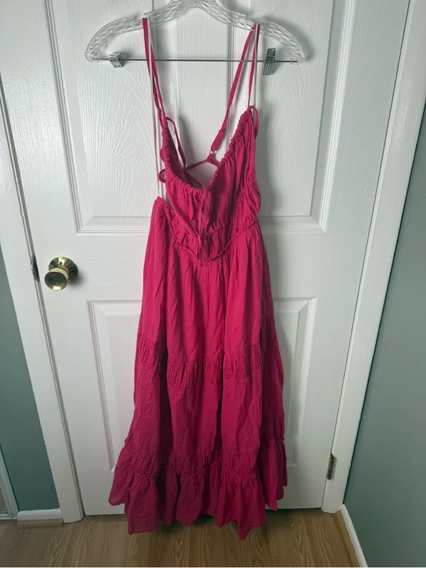 Free People Taking Sides Maxi Dress in Pink L - Image 3