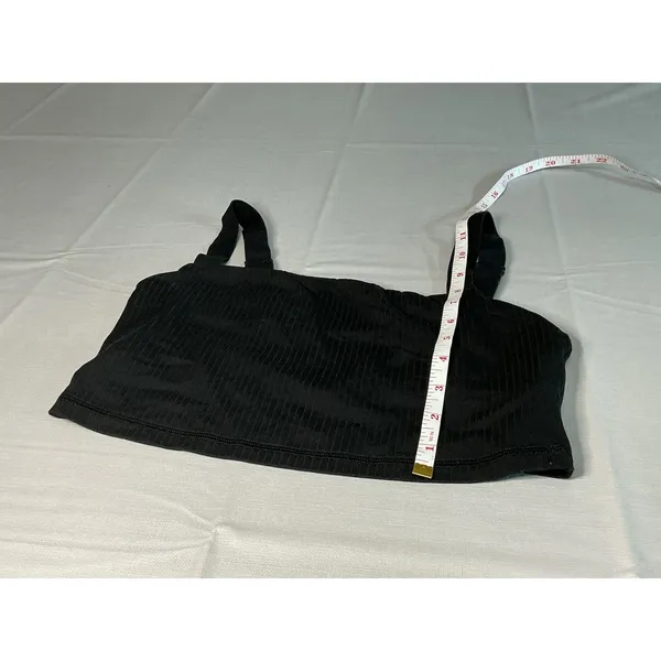 OFFLINE by Aerie Real Me Recharge Sports Bra Black Ribbed Adjustable Straps M - Image 4