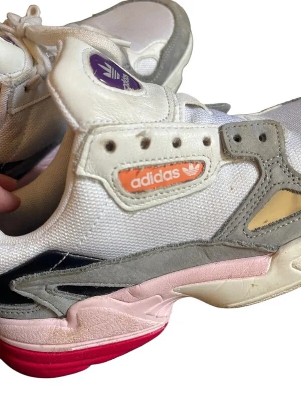 Adidas Originals Falcon White Grey Pink Chunky Sneakers CG6214 Women's Size 5 - Image 14