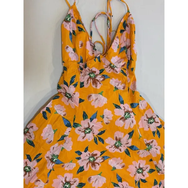 Free People Yellow Floral Maxi Dress - Image 5