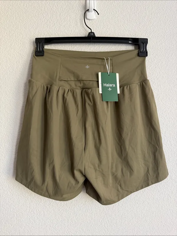 Halara SoftlyZero Airy Super High Waisted Instant-Cool Shorts w/Pockets, Size L - Image 7