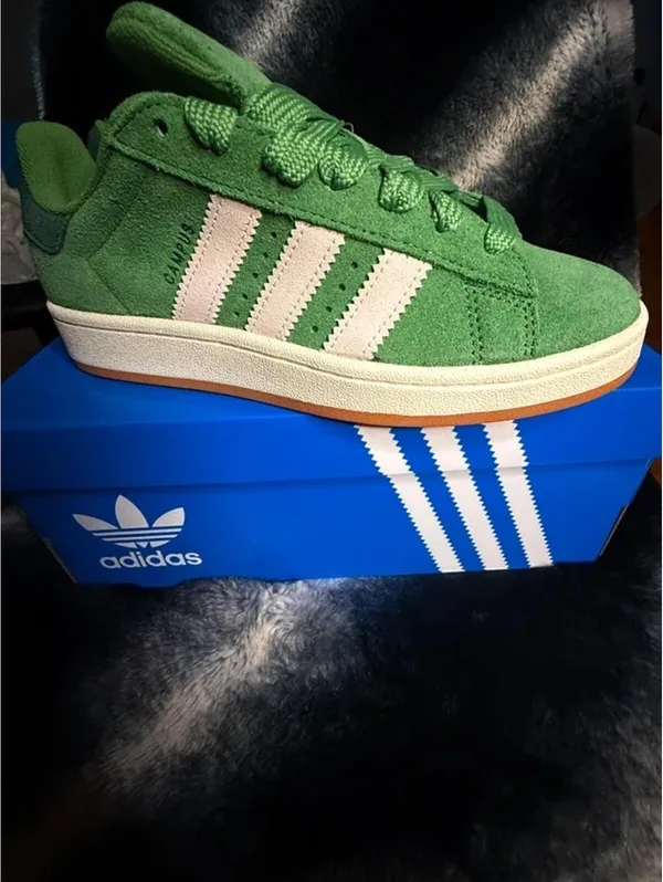 Adidas Campus 00s Green Suede Sneakers Women’s Size 7 NWT Gum Sole - Image 2