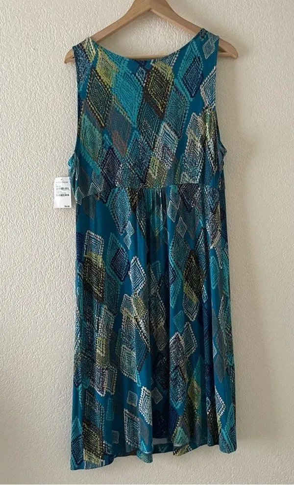 Halogen Diamond print knit sundress - Image 4