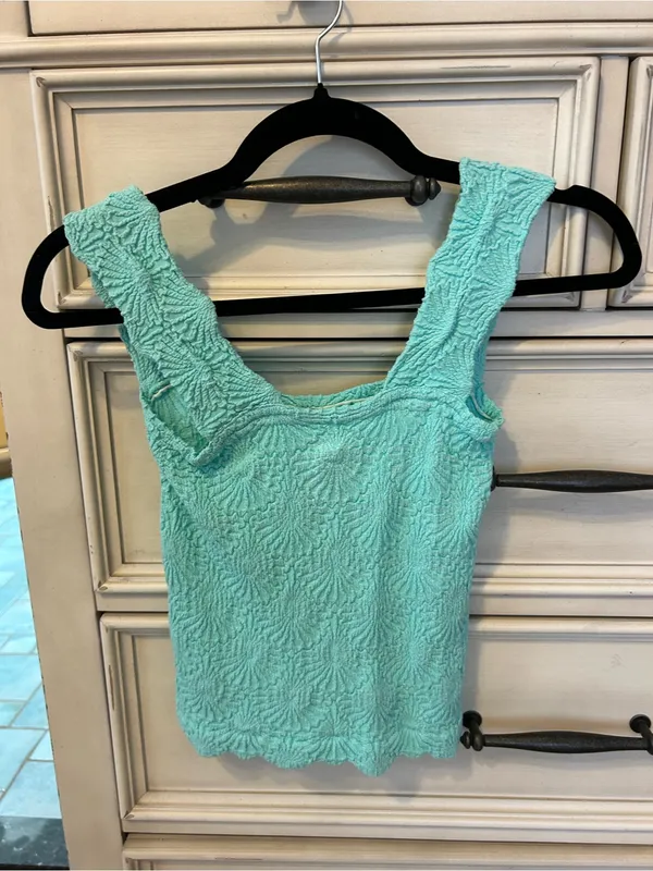 Free people love letter cami xs/s aqua - Image 3