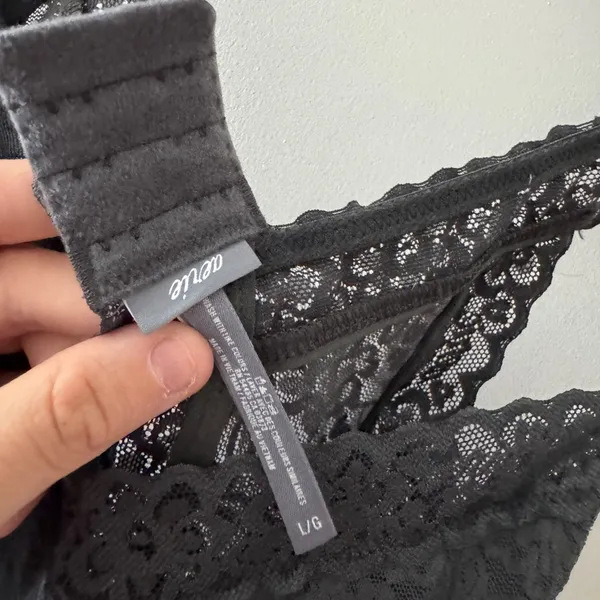 Aerie Charcoal Gray Lace Bodysuit‎ - Image 5