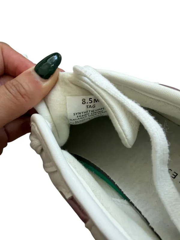 SINCERELY JULES Tag Pink White Heart Print Sneakers Size 8.5 - Image 3