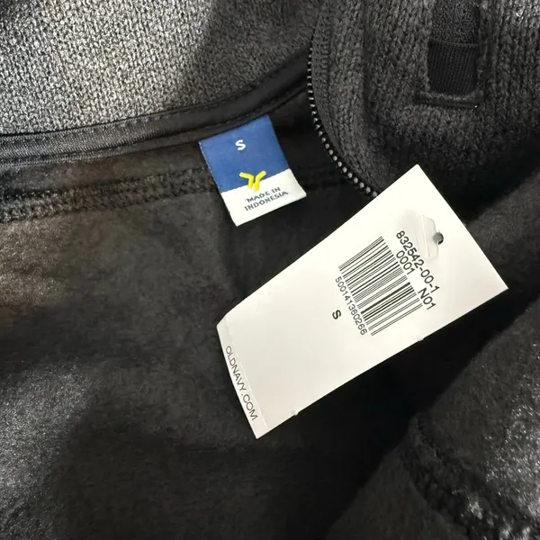 Old Navy Fitted Sweater Fleece Zip Jacket, S 832542 - Image 5
