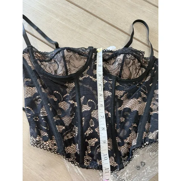 Unbranded Boned Corset‎ Top Shaping Outerwear Push Up Festival Lace Bustier Top - Image 3