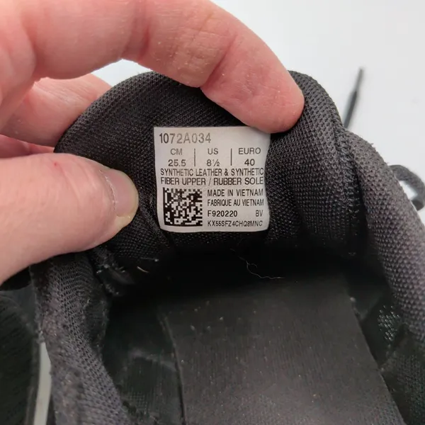 Asics Gel-Rocket 9 Womens‎ 8.5 Black White Gum Indoor Court Shoes 1072A034 - Image 8