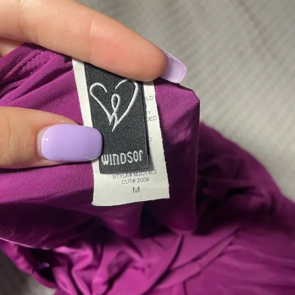 Windsor “Hit the Club” One-Shoulder Purple Mini Dress - Image 4
