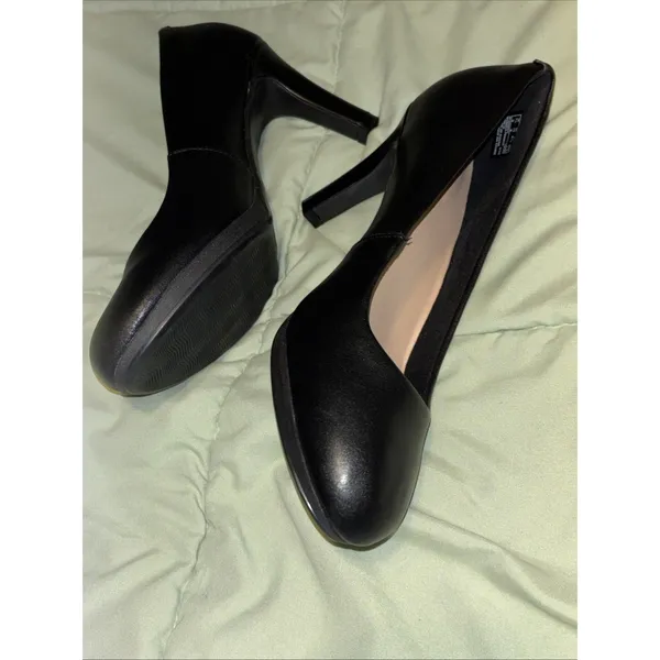 Clarks Women's Adriel Viola Dress Pump Black Leather Sz 10 - Image 10