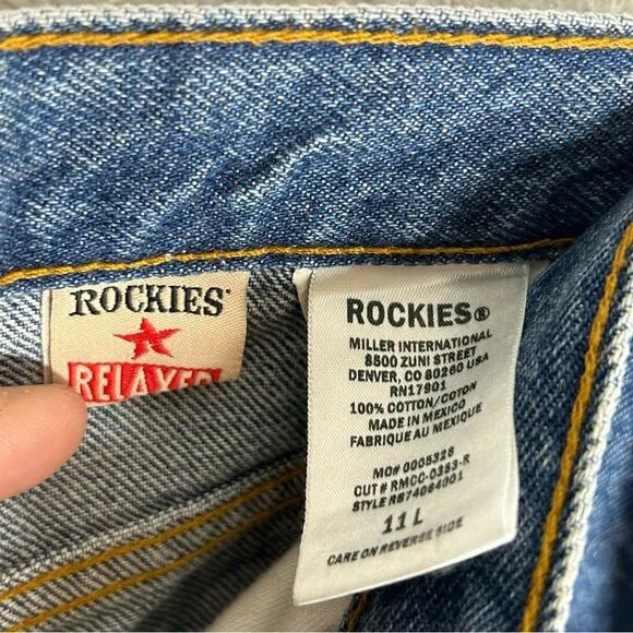 Vintage Rockies Relaxed Blue Jeans 11‎ Long - Image 6