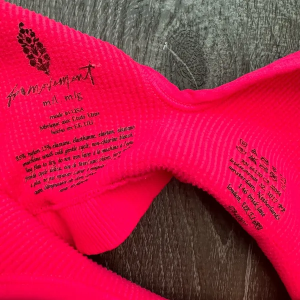 Free people movement crop top bra Hot pink - Image 3