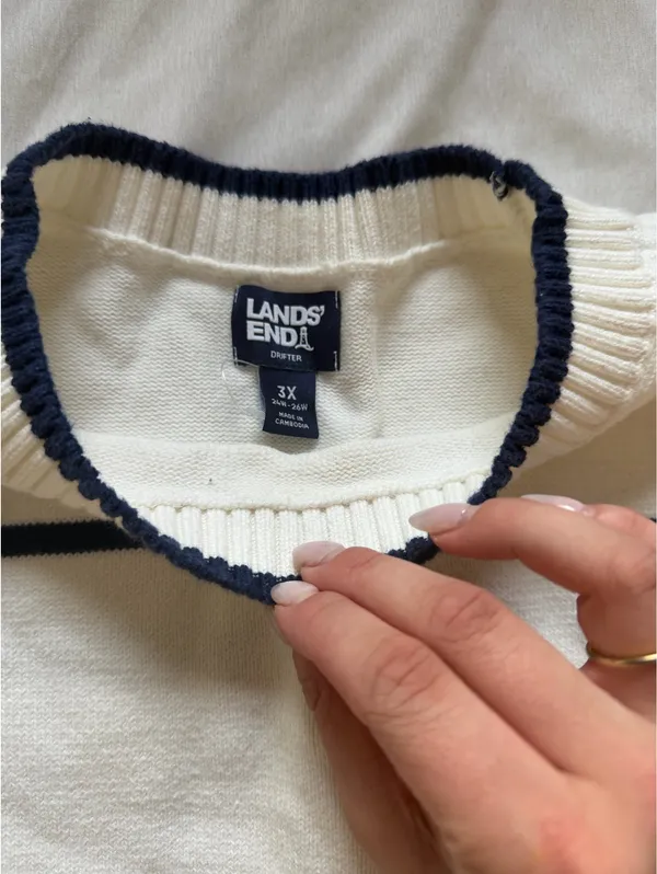 Lands' End Striped Sweater - Image 4