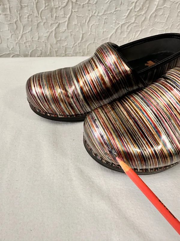 Dansko Women's Clogs Size 39 8.5 Professional Shoes Multicolor Leather Comfort - Image 11