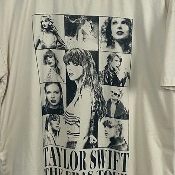 Taylor Swift The Eras Tour Cream Band Tee size M - Image 7
