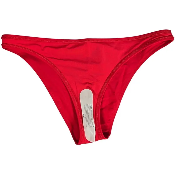 Aerie Red OG Cheeky Bikini Bottom Womens Medium NWT Solid‎ Low Rise Swimwear - Image 4