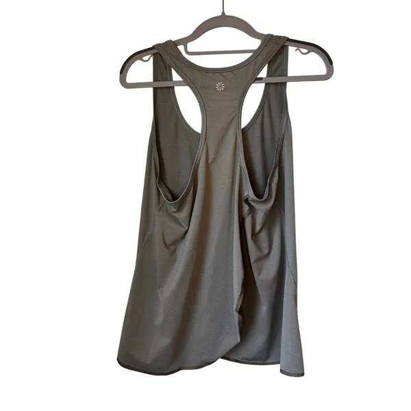 Athleta Gray Racerback Tank Top - Large - Image 2