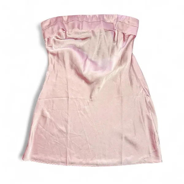 Princess Polly Pink Strapless Satin Mini Dress Size 12 Y2K Party Clubwear - Image 3