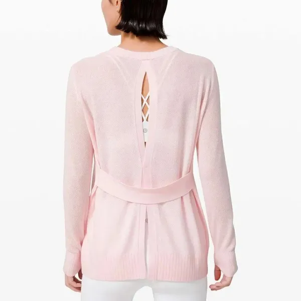 Lululemon Sincerely Yours Cashlu Sweater Pink Glow - Image 3