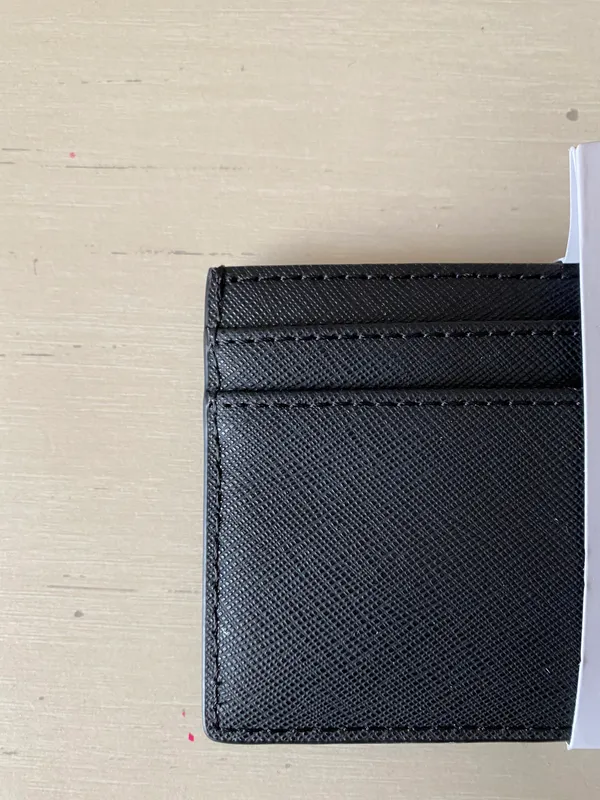 Calvin Klein NWT leather cardholder with gold logo in black - Image 6