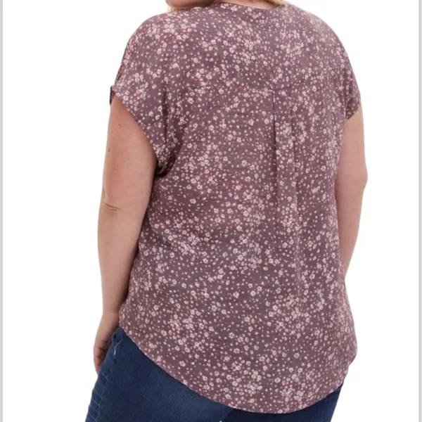 Torrid Purple Lindsay Button-Front Dolman Top Size 3 or 3X or 22-24 - Image 2