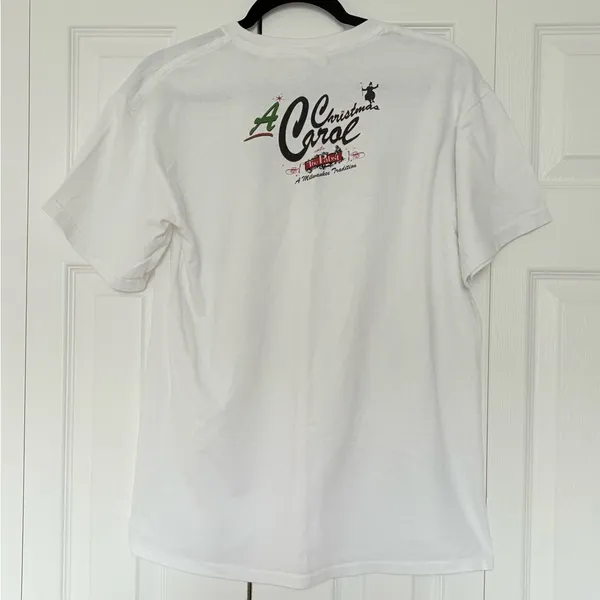 Gildan Bah Humbug A Christmas Carol Milwaukee Pabst White Short Sleeve Tee Shirt - Image 4