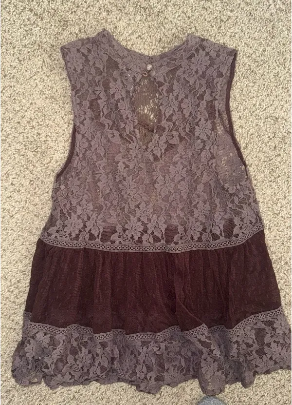 Free People Lace High Neck Top - Image 2